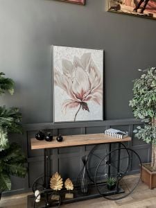 Kanvas Tuval Tablo Krem Çiçek Kod: SP2009-K