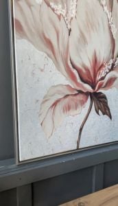 Kanvas Tuval Tablo Krem Çiçek Kod: SP2009-K