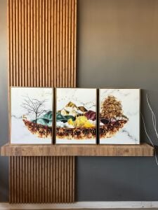 Üçlü Kanvas Tuval Tablo Seti Little World Kod: CC2285