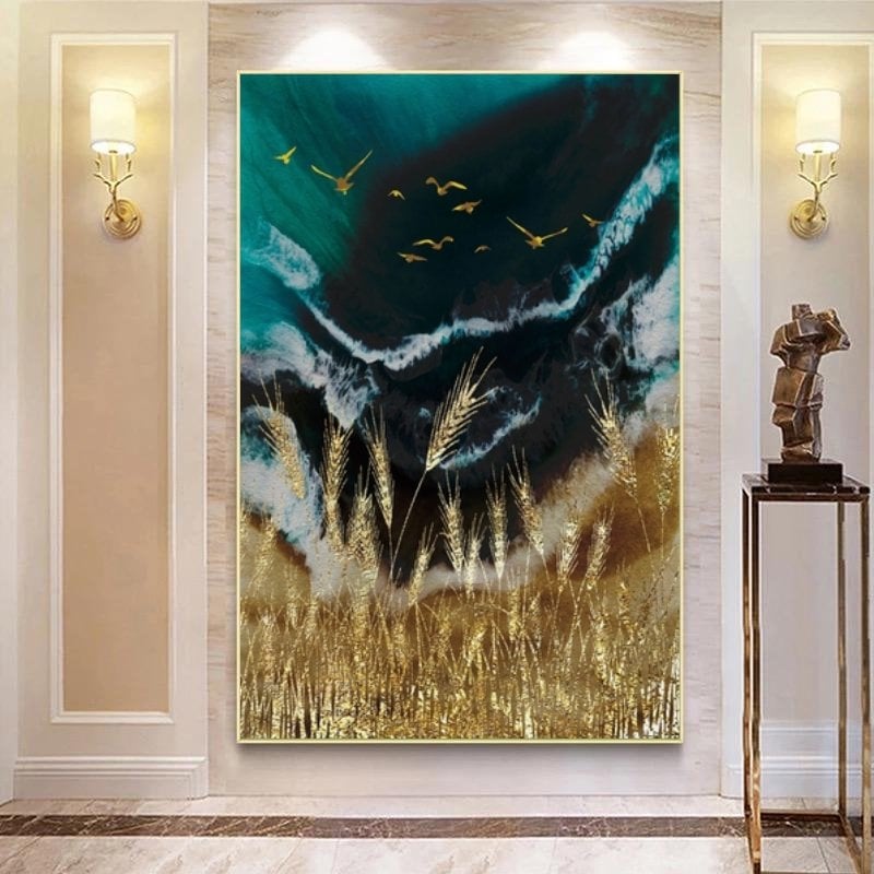 Kanvas Tuval Tablo Golden Detail Wheats Kod: CS3112