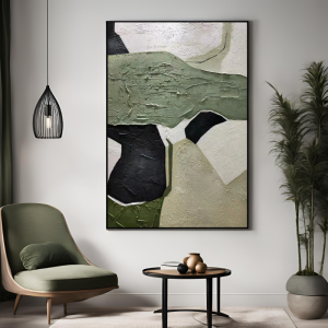 Yağlı Boya Dokulu Kabartmalı Modern Soyut Tablo 70x100cm