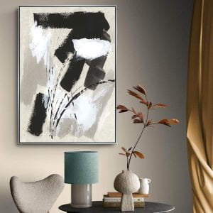 70x100cm Yağlı Boya Dokulu Kabartmalı Soyut Tablo