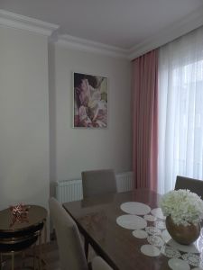 Kanvas Tuval Tablo Pudra Çiçek Kod: ZV2007-K