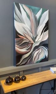 Kanvas Tuval Tablo Soyut Çiçek Kod: LK558-K