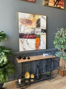 Kanvas Tuval Tablo Kırmızı Turuncu Soyut Kod: MB1002-K