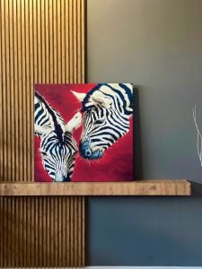 Kanvas Tuval Tablo Two Zebras Kod: LK468-K