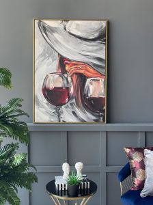 Kanvas Tuval Tablo Woman and Wine Kod: RR2012-K