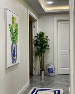 Kanvas Tuval Tablo Blue Blanc Deve Tabanı Kod: TG99-K