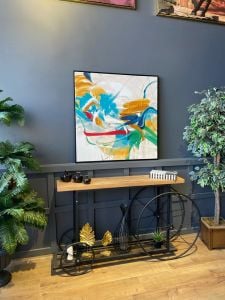 Kanvas Tuval Tablo Canlı Soyut Kod: LK484-K