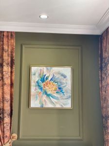 Kanvas Tuval Tablo Soğuk Mavi Çiçek Kod: CB5527-K