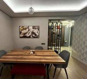 Kanvas Tuval Tablo Altın Soyut Çiçek Kod: LK492-K