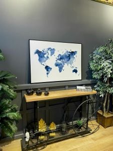 Kanvas Tuval Tablo Dünya Haritası Kod: LK-99H