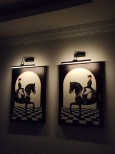 İkili Kanvas Tuval Tablo Royal Horses TLH4-K