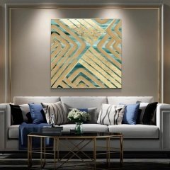 Kanvas Tuval Tablo Gold Line Kod: KT0023