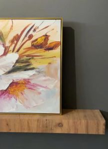 Kanvas Tuval Tablo Pembe Çiçekler Kod: LK389-K