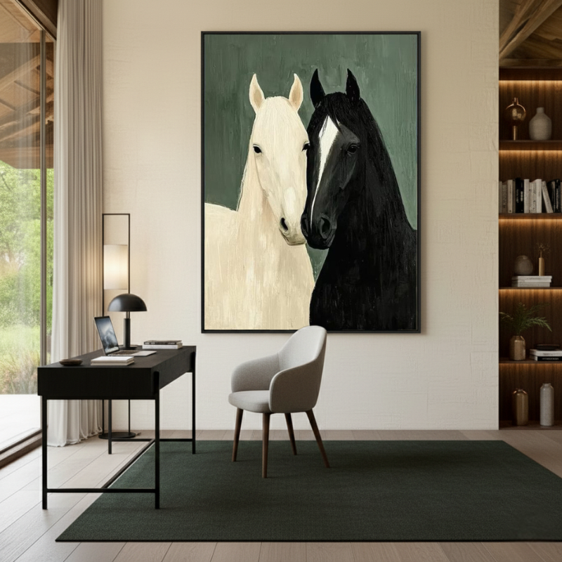 Kanvas Tuval Tablo Modern Atlar Kod: EYL179