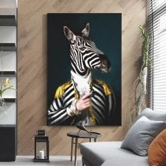 Kanvas Tablo Kostümlü Zebra Kod: K5156