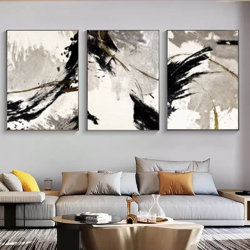 Üçlü Kanvas Tuval Tablo Seti Brush Touch Kod: AL8400-K