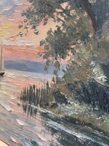 Yağlı Boya Dokulu Kabartmalı Tablo 70x120cm