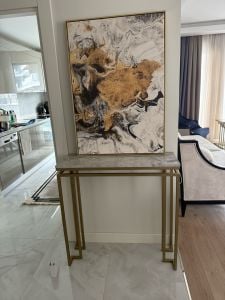 Kanvas Tuval Tablo Blurry Gold Kod: EYL62