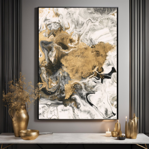 Kanvas Tuval Tablo Blurry Gold Kod: EYL62