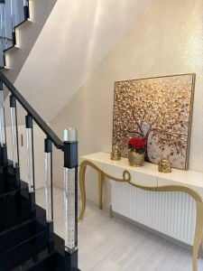 Kanvas Tuval Tablo Altın Yapraklı Ağaç Kod: EYL89