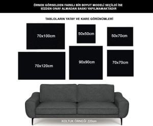 Kanvas Tuval Tablo Altın Yapraklı Ağaç Kod: EYL89