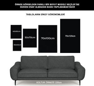 Kanvas Tuval Tablo Altınlı Soyut Kod: LK556-K