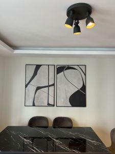 İkili Kanvas Tuval Tablo Modern Soyut Kod: EYL110