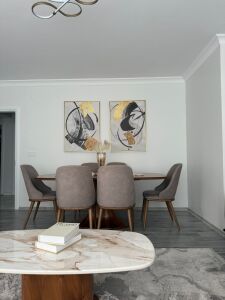 İkili Kanvas Tuval Tablo Gold Siyah Soyut Kod: EYL167