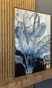 Kanvas Tuval Tablo Ice Blue Feathers Kod: H119-K
