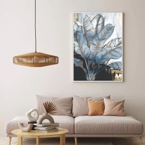 Kanvas Tuval Tablo Ice Blue Feathers Kod: H119-K
