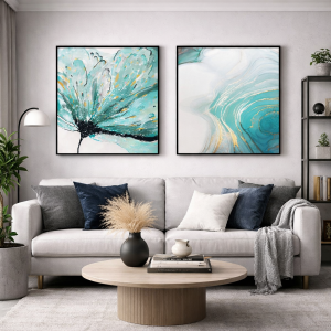 70x70cm İkili Kanvas Tuval Tablo