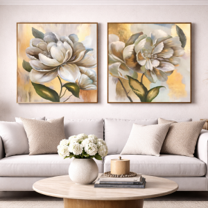 70x70cm İkili Kanvas Tuval Tablo