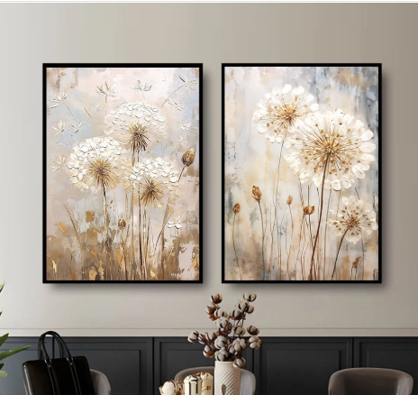 50x70cm İkili Kanvas Tuval Tablo
