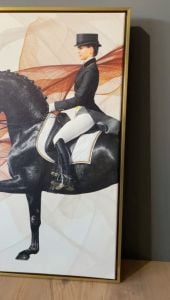 İkili Kanvas Tuval Tablo Royal Horse Kod: H120-K