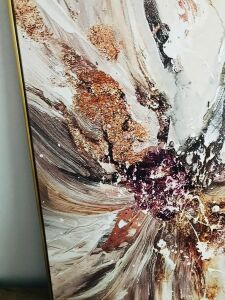 Kanvas Tuval Tablo Pembe Soyut Desenler Kod: K730