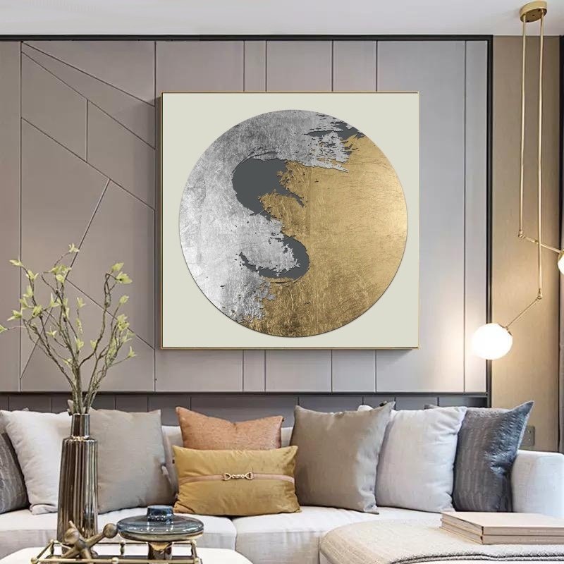 Kanvas Tuval Tablo Gold&Silver Moon Kod: KT0005