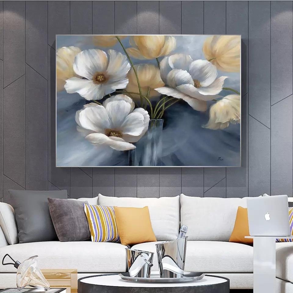 Kanvas Tablo Soft Çiçekler Kod: K5164