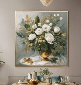 Kanvas Tuval Tablo 40x40cm Çerçeveli Tuval Tablo