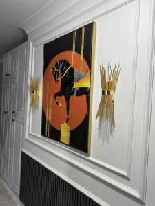 Kanvas Tuval Tablo Turuncu Gold Hermes At Kod: ABC99
