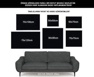 Kanvas Tuval Tablo Soyut&Düzen Kod: LK476-K