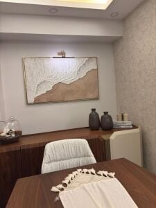 Yağlı Boya Dokulu Kabartmalı Kumsala Vuran Dalgalar Tablo 70x120cm