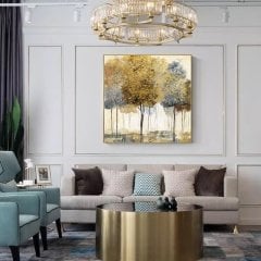 Kanvas Tuval Tablo Gold&Silver Orman Kod: KT0008