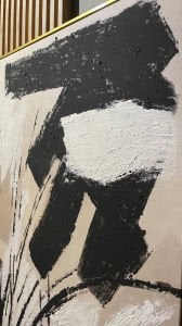 70x100cm Yağlı Boya Dokulu Kabartmalı Soyut Tablo