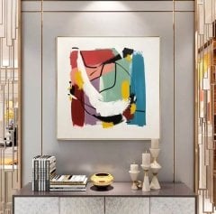 Kanvas Tuval Tablo Pastel Soyut Kod: LP7263-K