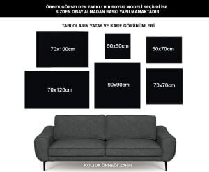 Kanvas Tablo Altın Detaylı Eskitme Çiçekler Kod: EYL149