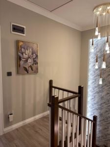 Kanvas Tuval Tablo Gold Detaylı Çiçek Kod: EYL01