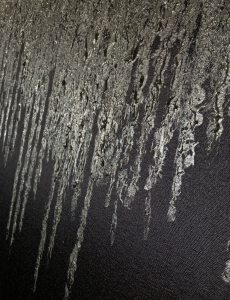 İkili Yağlı Boya Dokulu Kabartmalı Gümüş Varak Tablo