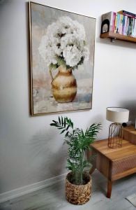 Kanvas Tuval Tablo Beyaz Buket Kod: TLH53-K